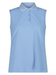 CMP Funkcyjny top polo w kolorze błękitnym rozmiar: 34. Niebieskie topy damskie CMP, bez wzorów, z materiału, bez kołnierzyka. Za 43.99 zł.