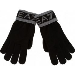 Rękawiczki Męskie EA7 EMPORIO ARMANI - 275562 8A301 00020 M Black. Czarne rękawiczki męskie EA7 Emporio Armani, bez wzorów, z materiału. W wyprzedaży za 189.00 zł.