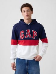 GAP Bluza w kolorze granatowo-czerwono-białym rozmiar: XS. Białe bluzy z kapturem męskie GAP, xs. Za 125.85 zł.