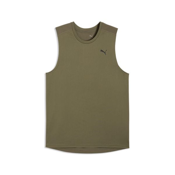 Męska treningowa koszulka bez rękawów PWRTRAIN PUMA. Zielone t-shirty sportowe męskie Puma, m, bez ramiączek, do biegania. Za 119.00 zł.