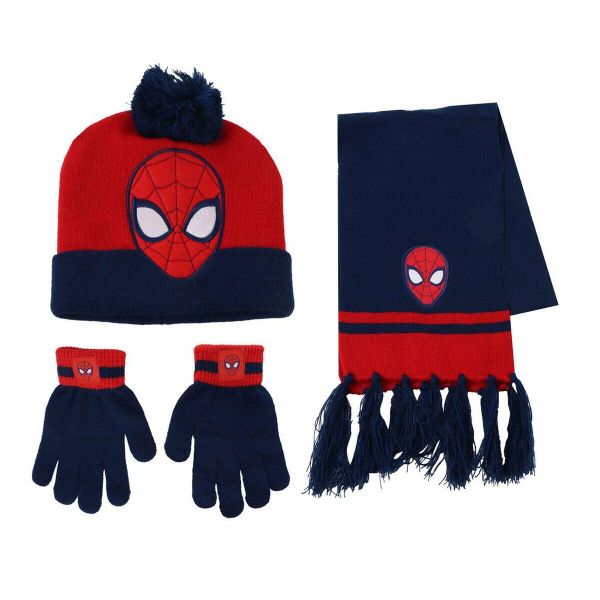 Czapki, szaliki i rękawiczki SPIDERMAN Niebieski. Niebieskie rękawiczki dziecięce Spiderman, bez ramiączek. Za 93.10 zł.