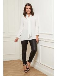 Curvy Lady Bluzka w kolorze białym rozmiar: 40/42. Białe bluzki damskie Curvy Lady, bez wzorów, klasyczne, bez kołnierzyka, bez ramiączek. Za 83.22 zł.