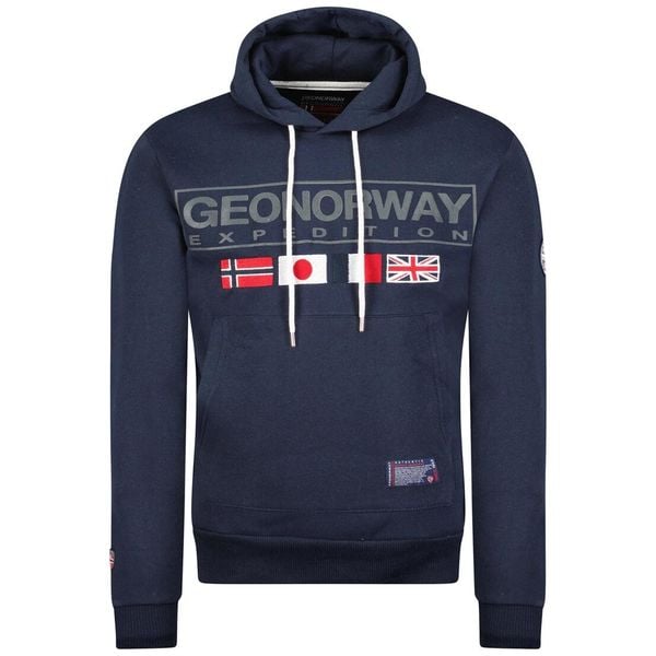 Bluza Geographical Norway GREAT NAVY DB MEN 317 granatowy męska. Niebieskie bluzy bez kaptura męskie Geographical Norway, m. Za 139.00 zł.