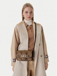 Guess Torebka Janie HWOS99 24210 Brązowy. Brązowe listonoszki damskie Guess, z aplikacjami, ze skóry, bez dodatków. Za 659.99 zł.