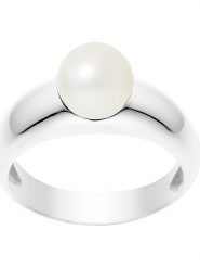 Pearl Addict Srebrny pierścionek z perłą rozmiar: 58. Szare pierścionki damskie Pearl Addict, z perłą, srebrne. Za 351.38 zł.