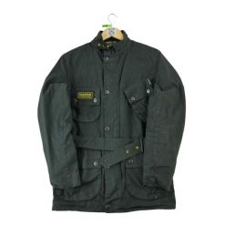Second life - Kurtka męska woskowana Barbour - Stan bardzo dobry. Czarne kurtki męskie Barbour, l, bez wzorów, eleganckie, bez kaptura. Za 638.96 zł.