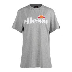 Koszulka treningowa damska Ellesse Albany. Szare bluzki sportowe damskie Ellesse, l, z bawełny, bez kołnierzyka, bez ramiączek. Za 129.99 zł.