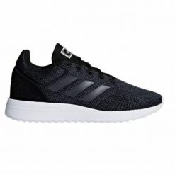 Buty damskie Adidas Neo Run 70S. Czarne buty sportowe na co dzień damskie Adidas, bez wzorów, z materiału, trekkingowe. Za 171.99 zł.