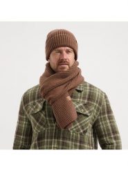 TRAVELIN' Szal w kolorze jasnobrązowym rozmiar: onesize. Brązowe szaliki męskie Travelin', bez wzorów, ze skóry. Za 256.70 zł.