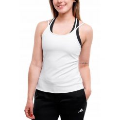 Adidas Koszulka Kobieta bez rękawów bluzka sportowa Tank Top roz. M. Białe bluzki sportowe damskie Adidas, m, bez kołnierzyka, bez ramiączek. Za 54.00 zł.