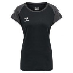 Koszulka damska Hummel hmlhmlCORE volley stretch. Czarne bluzki damskie HUMMEL, xl, bez wzorów, sportowe, bez kołnierzyka, bez ramiączek. Za 144.50 zł.