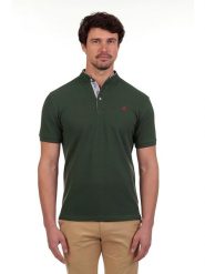 The Time of Bocha Koszulka polo w kolorze ciemnozielonym rozmiar: XXL. Zielone koszulki polo męskie The Time of Bocha, xxl, bez wzorów, z bawełny, bez ramiączek. Za 87.81 zł.