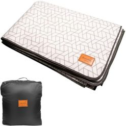 Dywan kempingowy, namiotowy, koc piknikowy, pled Lindal 370 × 200 cm, z torbą. Szare torebki klasyczne damskie SKANDIKA, bez wzorów, z polaru, bez dodatków. Za 349.00 zł.