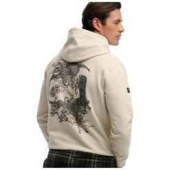 Bluza z kapturem Superdry Tokyo Narrative. Szare bluzy sportowe męskie Superdry., xl. Za 344.20 zł.