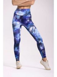 Onamaste Legginsy sportowe "Iris" w kolorze niebieskim rozmiar: L/XL. Niebieskie legginsy damskie Onamaste, l, bez wzorów, z materiału, z podwyższonym stanem, outdoorowe. Za 140.53 zł.