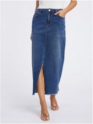 Orsay Spódnica w kolorze granatowym rozmiar: 40. Niebieskie spódniczki damskie ORSAY, bez wzorów, klasyczne, midi, proste. Za 86.99 zł.