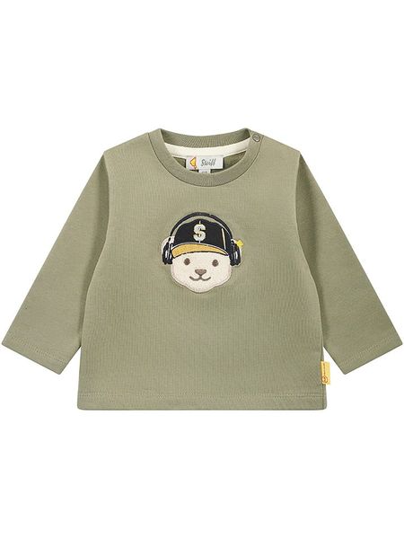Steiff Bluza w kolorze khaki rozmiar: 56. Brązowe bluzy i bluzki niemowlęce Steiff, bez wzorów, bez ramiączek, bez kaptura. Za 109.95 zł.