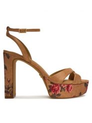 Aldo Sandały Rosine 14190516 Beżowy. Brązowe kozaki damskie Aldo, bez wzorów, z materiału, bez obcasa, na słupku. Za 509.99 zł.