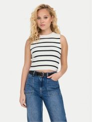 ONLY Top Majli 15255533 Écru Regular Fit. Topy damskie Only, l, bez wzorów, z syntetyku, bez kołnierzyka. Za 89.99 zł.