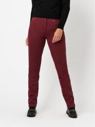 Relaxed by TONI Dżinsy - Slim fit - w kolorze bordowym rozmiar: 40K. Czerwone jeansy damskie Relaxed by TONI, z podwyższonym stanem. Za 174.95 zł.