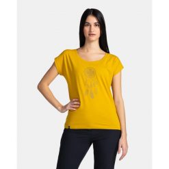 Damski bawełniany t-shirt Kilpi ROANE-W. Białe t-shirty damskie Kilpi, s, bez wzorów, z bawełny, bez kołnierzyka. Za 75.03 zł.