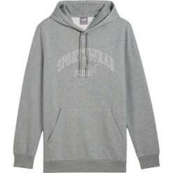 Bluza sportowa męska Puma Ess Logo LAB Gradient Hoodie FL. Szare bluzy bez kaptura męskie Puma, bez wzorów, casualowe, bez kołnierzyka, bez ramiączek. Za 179.00 zł.