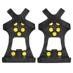 Raczki na buty turystyczne, antypoślizgowe nakładki kolce rozmiar 35-38 czarne. Czarne buty trekkingowe męskie SPRINGOS. Za 8.99 zł.