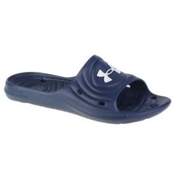 Klapki Under Armour Locker Iv Sl 3023758-401 niebieskie. Niebieskie klapki i japonki męskie z materiału. Za 126.61 zł.