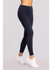 Spaio Legginsy termiczne "Play" w kolorze granatowym rozmiar: L. Niebieskie legginsy damskie Spaio, l, bez wzorów, z materiału, outdoorowe. Za 174.02 zł.