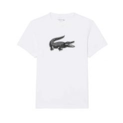 T-shirt Lacoste Core Performance Th2042. Białe t-shirty damskie Lacoste, xl, bez wzorów, z jersey, bez kołnierzyka. Za 261.20 zł.