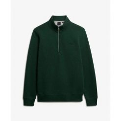 Sweter zapinany na zamek Superdry Henley. Zielone kardigany męskie Superdry., na zimę, m, bez wzorów, bez kołnierzyka. Za 327.70 zł.