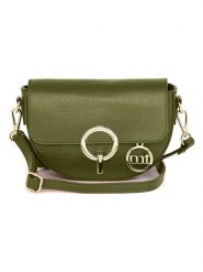 Mia Tomazzi Skórzana torebka "Azario" w kolorze zielonym - 19 x 13 x 6 cm rozmiar: onesize. Zielone torebki klasyczne damskie Mia Tomazzi, bez wzorów, z materiału, bez dodatków. Za 217.99 zł.