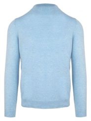 Malo Optimum Sweter "Lupetto" w kolorze błękitnym rozmiar: XL. Niebieskie swetry męskie Malo Optimum, xl, bez wzorów, z kaszmiru, bez kołnierzyka. Za 260.99 zł.
