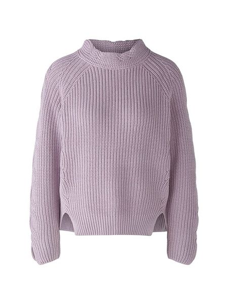 Oui Sweter w kolorze fioletowym rozmiar: 40. Różowe golfy damskie Oui, bez wzorów, z bawełny, bez ramiączek. Za 121.80 zł.