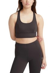 Biustonosz sportowy damski O'Neill Trvlr Series Rib Sports. Czarne biustonosze sportowe damskie O'neill, bez wzorów, z materiału. Za 249.00 zł.