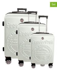 Canadian Peak 3-częściowy zestaw "Stanislaeak" w kolorze białym rozmiar: onesize. Białe walizki Canadian Peak, bez wzorów, z materiału. Za 404.99 zł.
