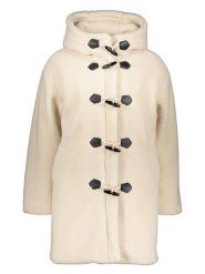 JDY Płaszcz pluszowy "Nova" w kolorze kremowym rozmiar: L. Brązowe płaszcze damskie JDY, l, bez wzorów, z puchu. Za 181.33 zł.