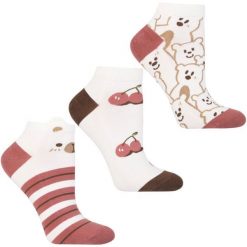 Bordowe Damskie Skarpetki Moraj 3 Pary. Czerwone skarpetki damskie Moraj, bez wzorów. Za 29.99 zł.