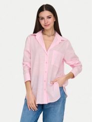 ONLY Koszula Salina 15335255 Różowy Regular Fit. Czerwone koszule damskie Only, xs, bez wzorów, z bawełny, bez kołnierzyka, bez ramiączek. Za 119.99 zł.