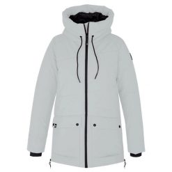 Płaszczyk kurtka turystyczna Hannah Rebeca. Szare kurtki damskie Hannah, bez wzorów, z puchu, bez kaptura. W wyprzedaży za 499.00 zł.