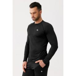 Koszulka do biegania męska Rough Radical Player szybkoschnąca z długim rękawem. Czarne t-shirty sportowe męskie ROUGH RADICAL, l, bez ramiączek, do biegania. Za 97.44 zł.
