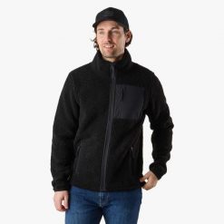 Bluza polarowa rozpinana Turystyka Męska Swedemount Lofoten Pile Jacket. Czarne bluzy bez kaptura męskie SWEDEMOUNT, m, z polaru. Za 399.99 zł.