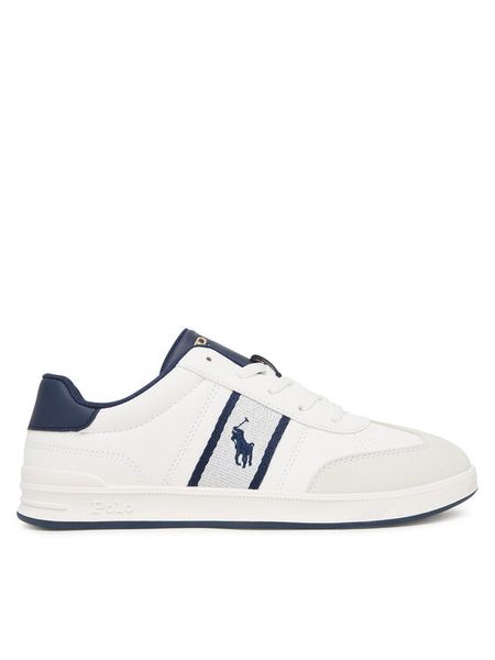 Polo Ralph Lauren Sneakersy Heritage Court III T-Toe RL03354102 Biały. Białe buty sportowe chłopięce Polo Ralph Lauren, bez wzorów, z materiału, bez zapięcia. Za 269.99 zł.
