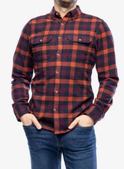 Koszula turystyczna męska Fjallraven Skog Shirt. Czerwone koszule męskie Fjällräven, m, bez wzorów, z bawełny, bez kołnierzyka, bez ramiączek. Za 493.89 zł.