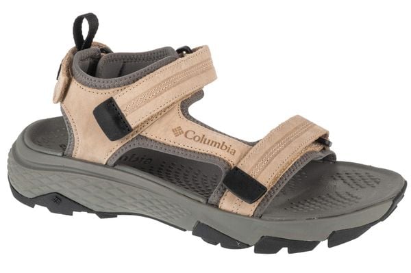 Sandały męskie, Peakfreak Rush Sandal Lea. Brązowe sandały męskie Columbia, z materiału, bez zapięcia. Za 449.00 zł.