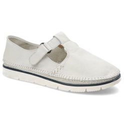 Białe Półbuty Maciejka Wygodne Skórzane Buty Damskie. Białe półbuty damskie Maciejka, bez wzorów, ze skóry, eleganckie, bez obcasa. Za 169.00 zł.