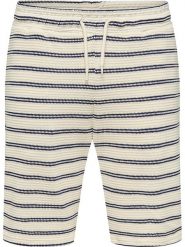 ONLY & SONS Szorty dresowe "Ian" w kolorze granatowo-kremowym rozmiar: S. Brązowe szorty męskie Only & Sons, z bawełny, bez kołnierzyka. Za 125.45 zł.