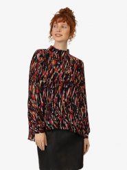 APART Bluzka w kolorze czarnym ze wzorem rozmiar: 34. Czarne bluzki damskie Apart, bez wzorów, bez kołnierzyka, bez ramiączek. Za 143.99 zł.