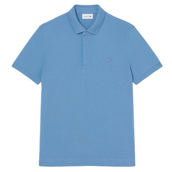 Koszulka polo - mężczyzna - 1hp3 s/s - bawełniana - niebieski. Niebieskie koszulki polo męskie Lacoste, na lato, m, bez wzorów, z bawełny, bez ramiączek. Za 620.70 zł.