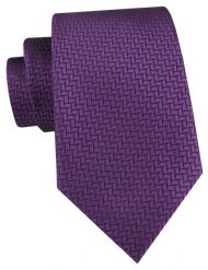 Męski Krawat Alties - Ciemny Fiolet, Delikatny Mikrowzór Tkaniny. Krawaty i muchy męskie Alties, bez wzorów, z tkaniny, eleganckie. Za 55.00 zł.